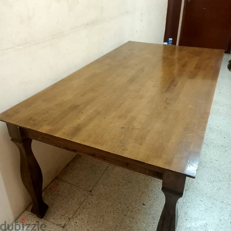 Dining Table Malaysian 6 Seater ize 165 X 90 cm & Free Washing Machine 0