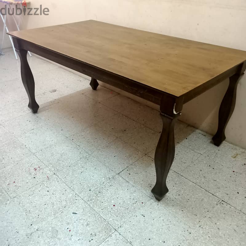 Dining Table Malaysian 6 Seater ize 165 X 90 cm & Free Washing Machine 1