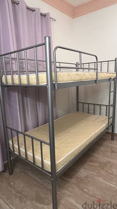 Double Bed / Bunk Bed with mattresses New Condition 1