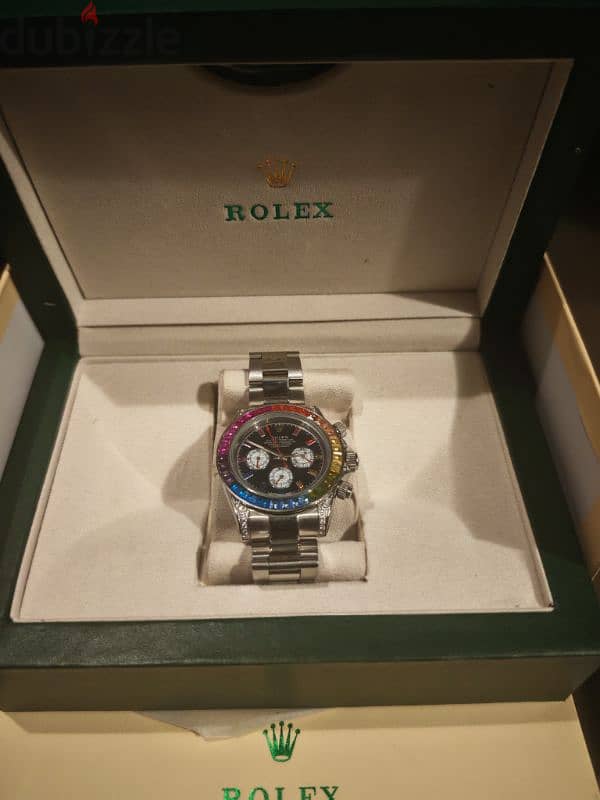 Rolex rainbow watch AAA نفس الاصليه 1