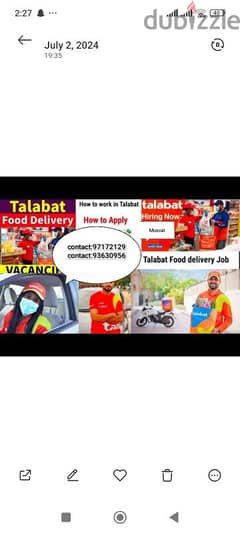 * NEW VACANCIES FOR TALABAT* 0