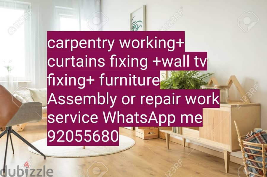 carpenter/electrician/plumber work/door repair, polishing/IKEA fix, 1