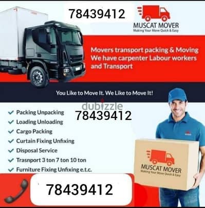 Oman Movers House shifting office villa transport service