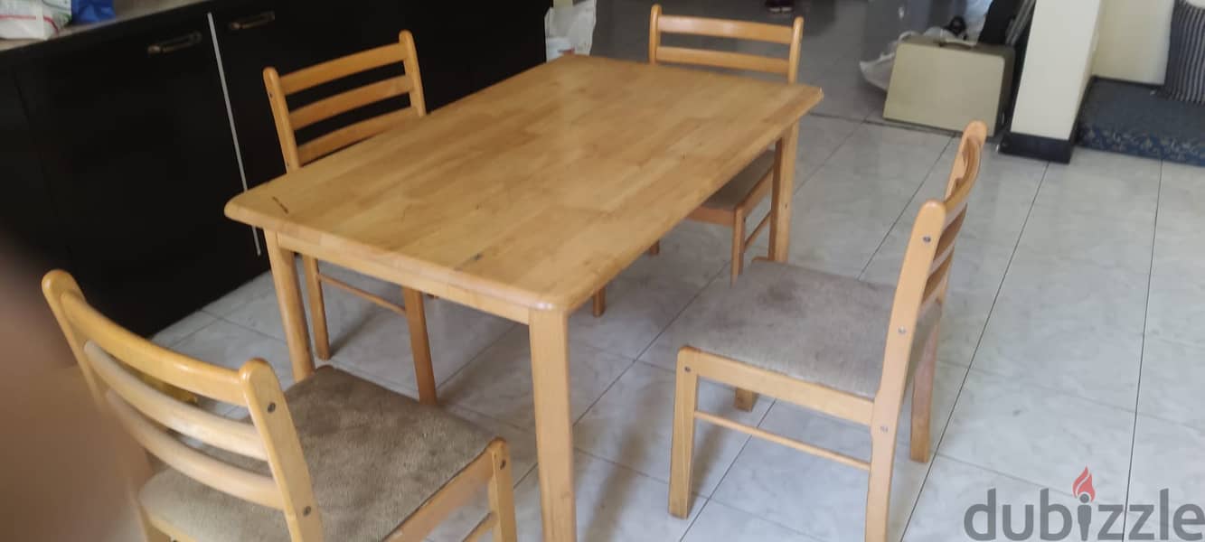 dining table with 4 tables 1