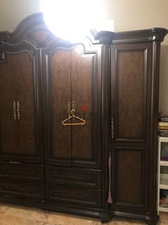 [URGENT] Large brown wooden cabinet in good condition 0