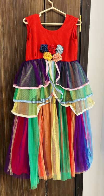 Rainbow  colors special frock