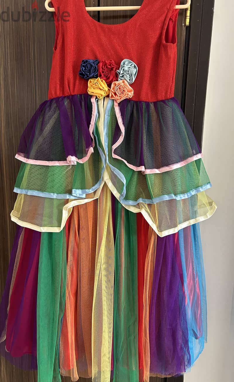 Rainbow  colors special frock 1