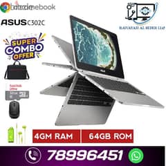 asus C302C chromebook 13.3 inch touch 360 playstore combo offer 0