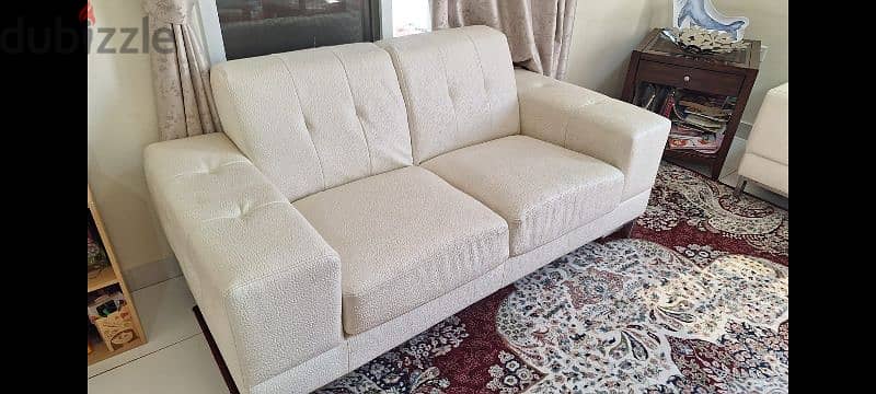 Sofa Set Leather 2+2  ( 4 seater)  home center 1