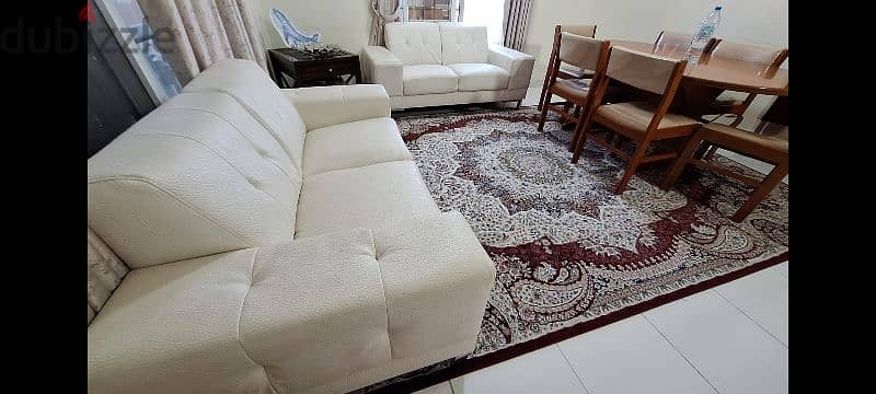 Sofa Set Leather 2+2  ( 4 seater)  home center 2