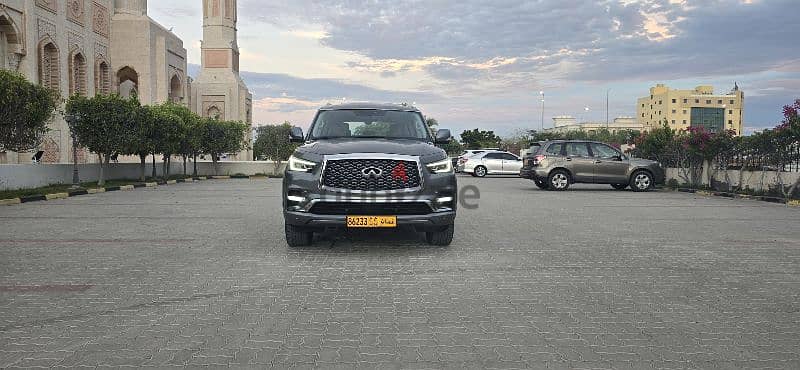 QX80 خليجي بدون حوادث ولاصبغ أعلى مواصفات سيرفس الوكاله المالك الاول 1