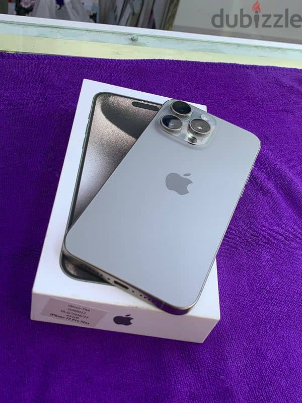 iPhone 15 Pro Max 256 GB with box one month use 1