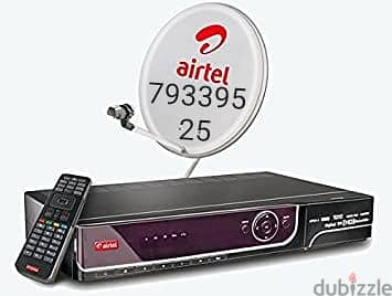 Satellite receiver and Dish antenna installation Nileset DishTv Airtel