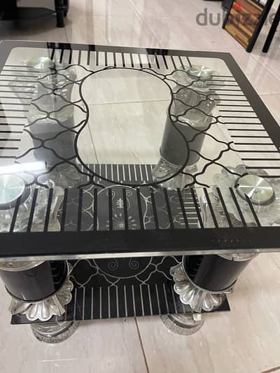 Glass top end table