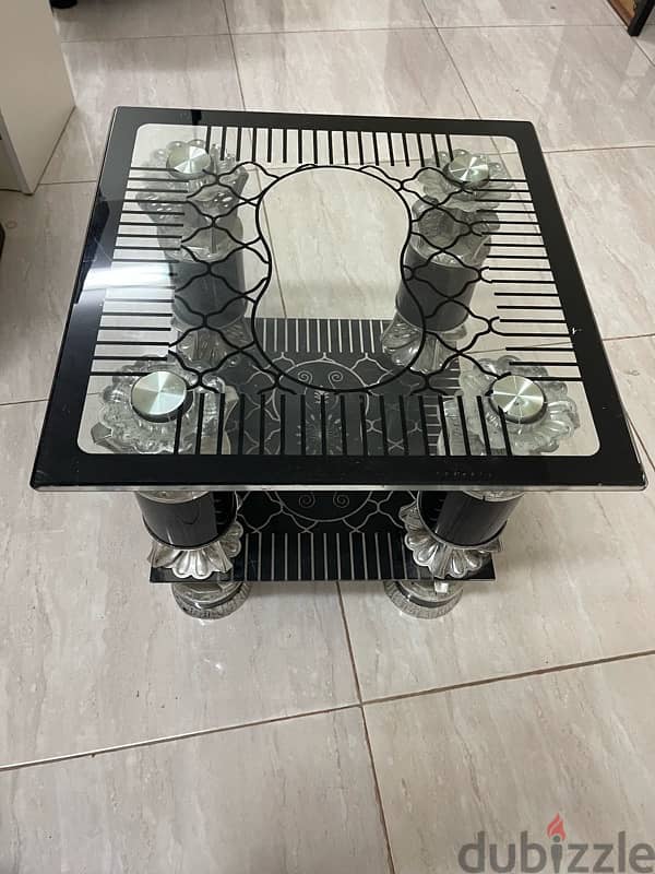 Glass top end table 1