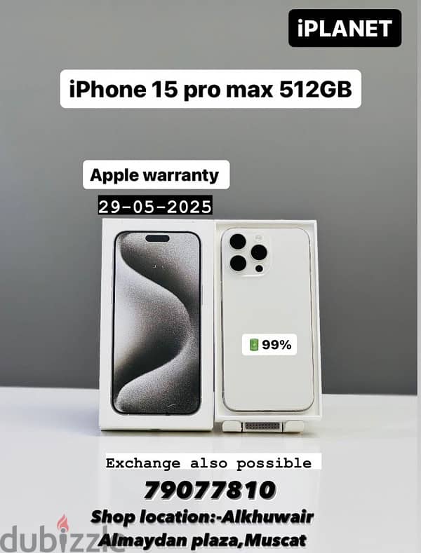 iphone 15promax 512GB | with apple warranty | clean condition 0