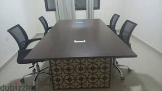 OFFICE TABLE AND CHAIRS 0