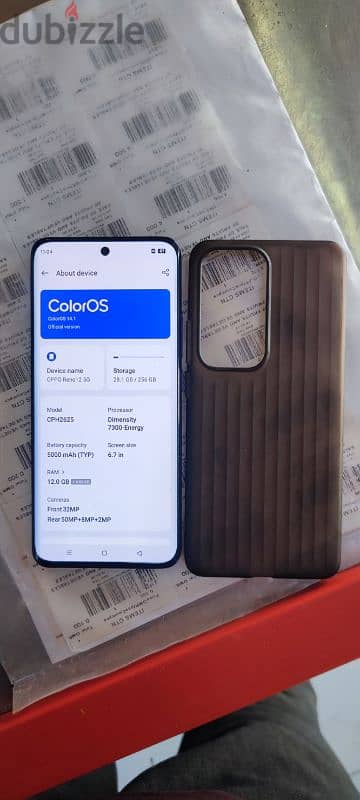 oppo reno 12 5g 12+4/256 ram rom 12