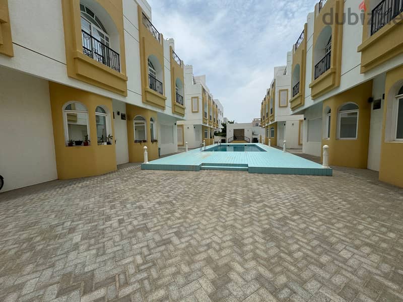 "SR-MZ-594 Sea Side Villa is located in a compound in Al Hail North 1