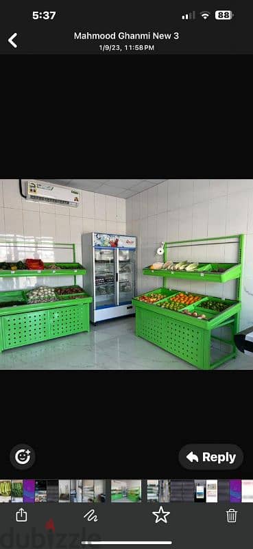 vagitable shop equipment for sale.