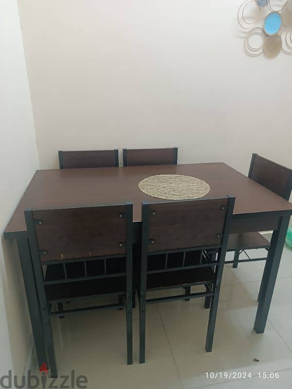 used dining table with 6 chair 2