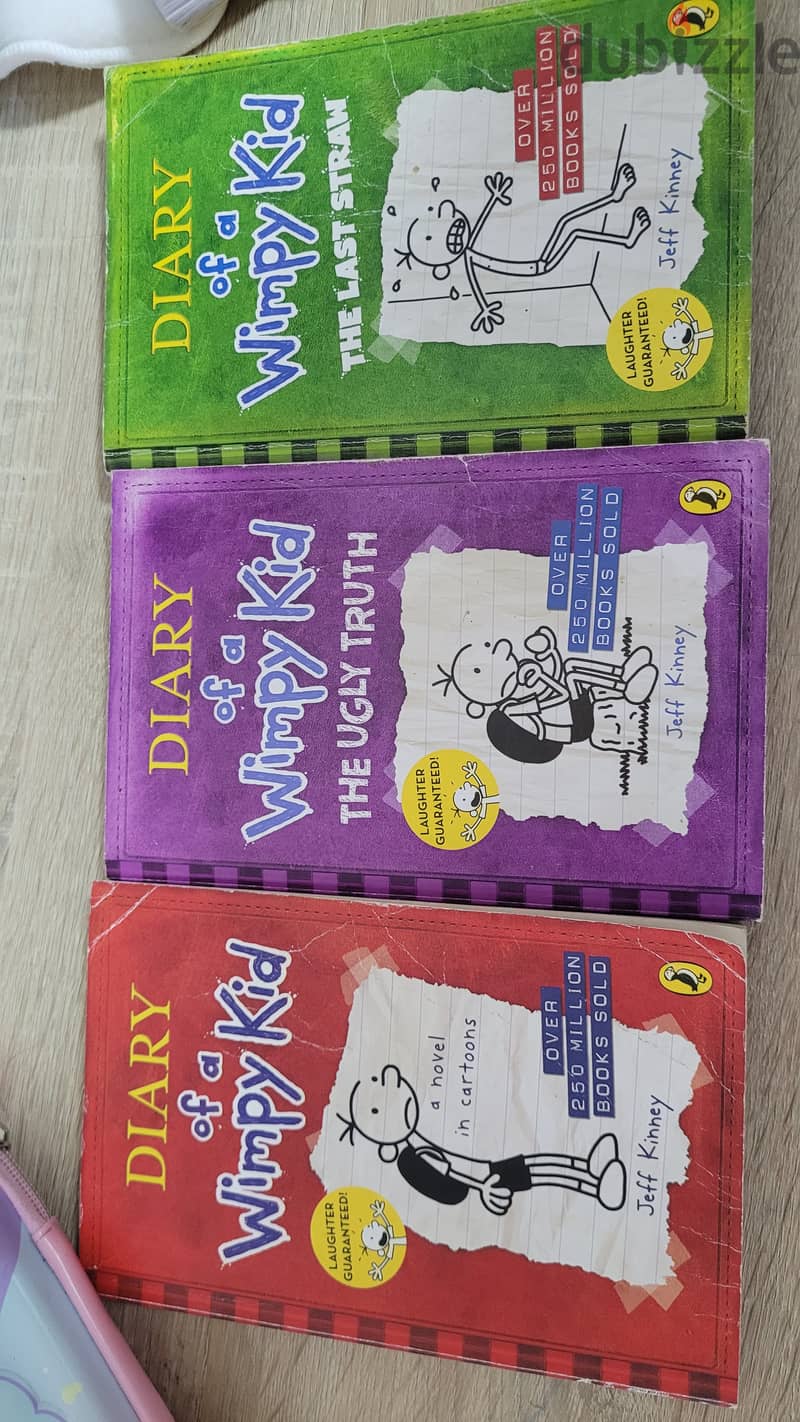 Children books. diary of a wimpy kid ,dork diaries 3