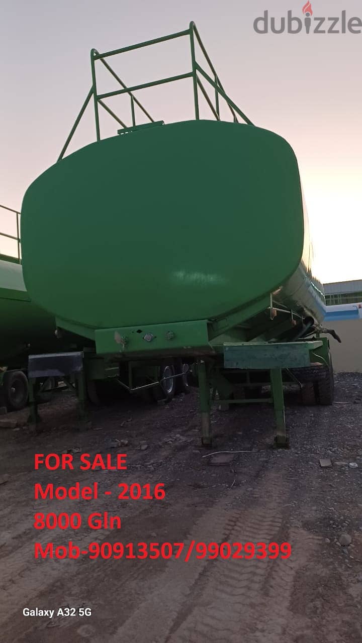 2016 Model 8000 Gln Green Tank For SALE 0