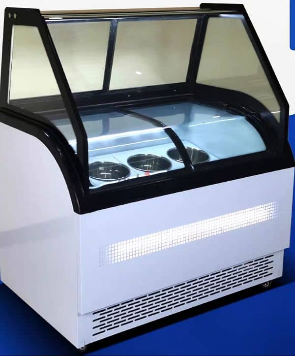 ثلاجة عرض الايس كريم جوده  جديد ice cream display refrigerator new0 0