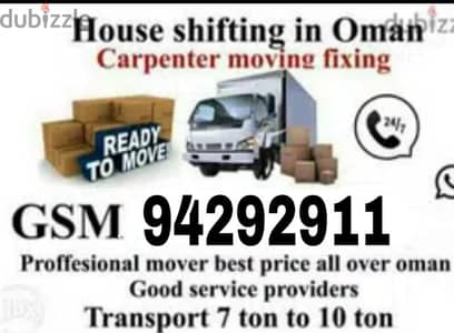 Movers house shifting Carpenter3,7,10 ton vehicles شحن۔ نقل عام آثاث