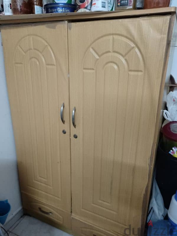 king size bed with mattress,small cupboard 1