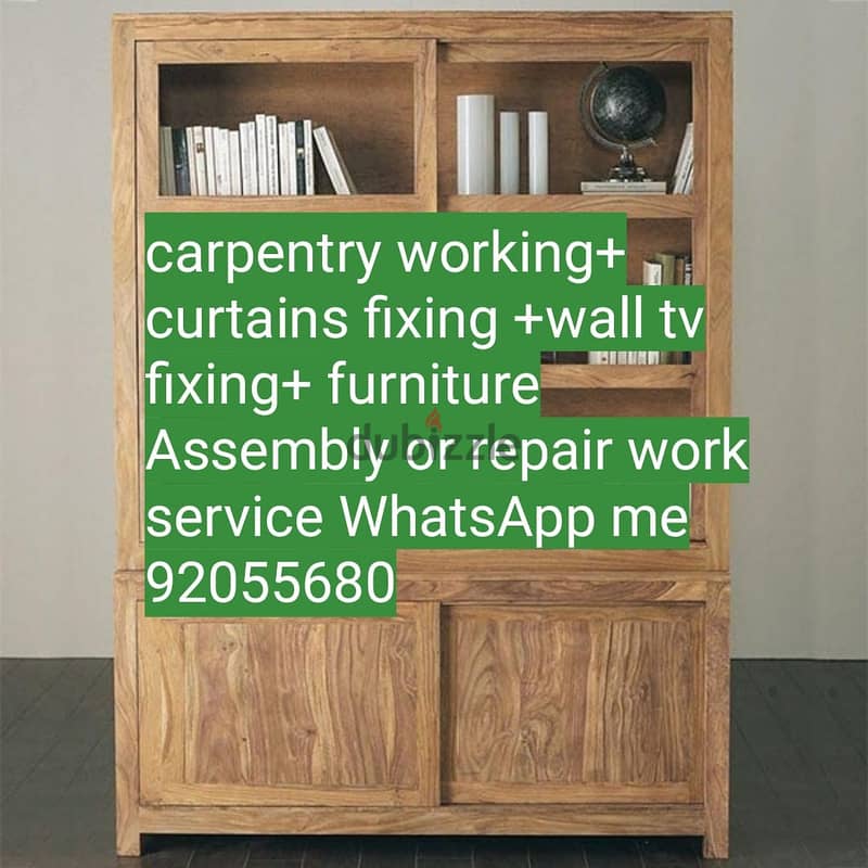 carpenter/furniture,IKEA fix repair/curtain,TV fix in wall/drilling 1