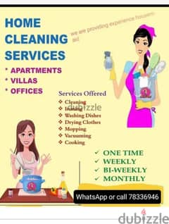 female house cleaner service available, part time work,per hour 3 rial 0