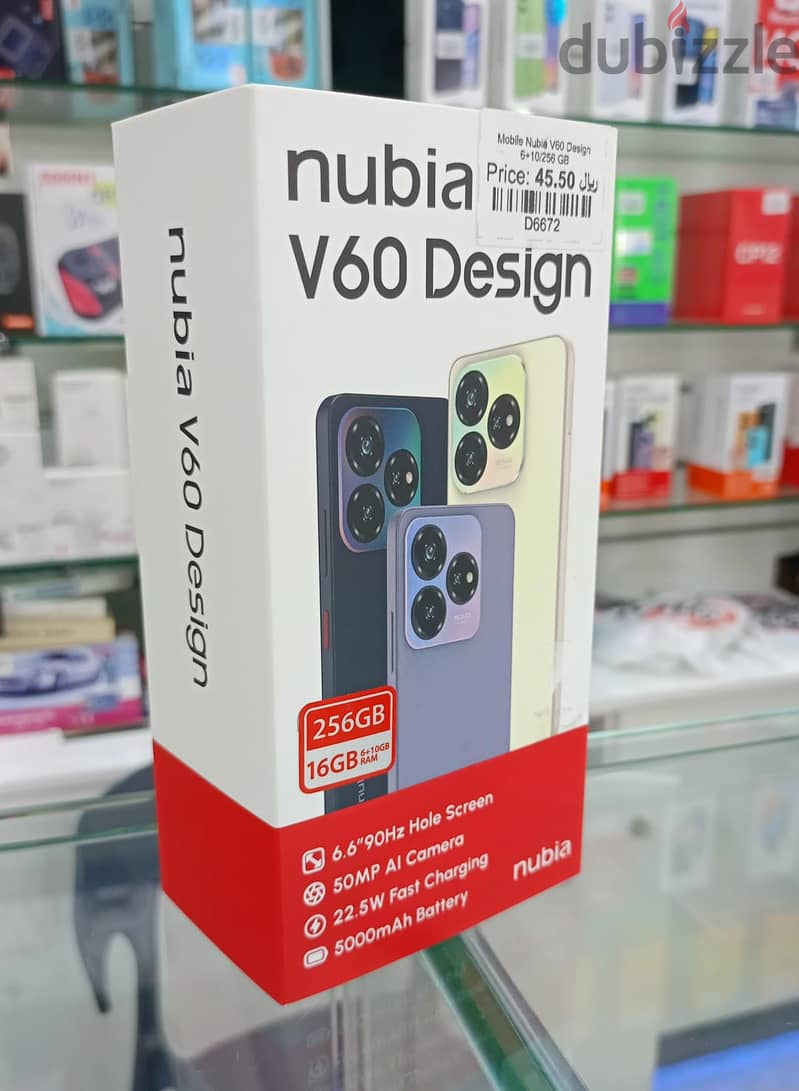 Mobile Nubia V60 Design 6+10 GB RAM 256 GB Storage 1