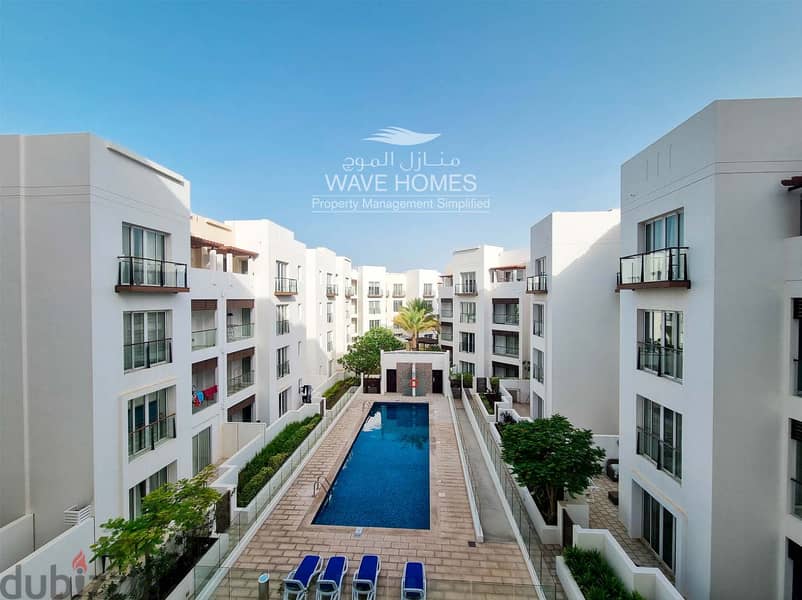 3 Bedroom Spacious Pool View Apartment in Almouj 0