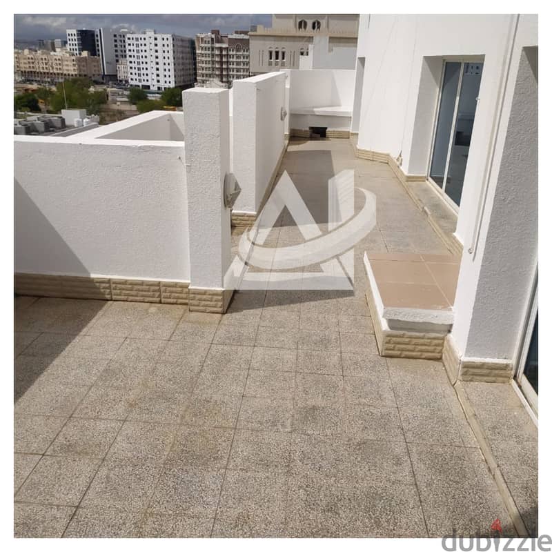 ADA607** Sapcious 3BHK Penthouse flat For rent in khuwair 3