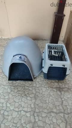 pets items dog cat house & carry cat. both 30 0