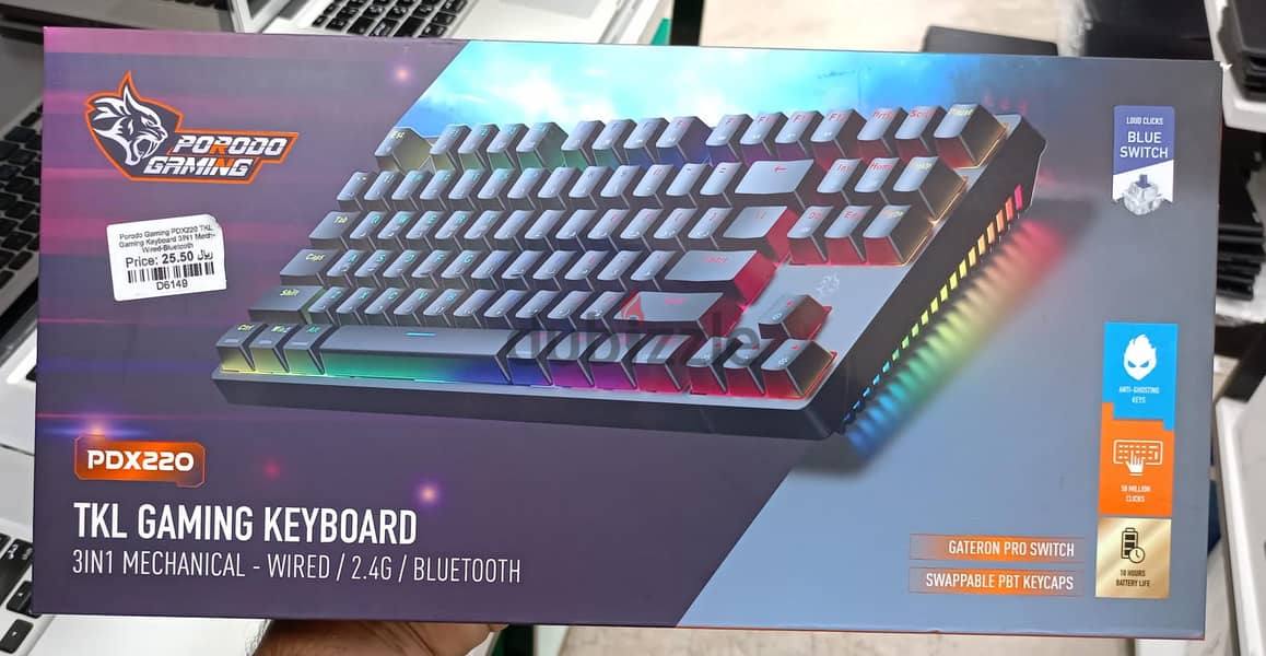 Porodo Gaming Keyboard 3 IN 1 0