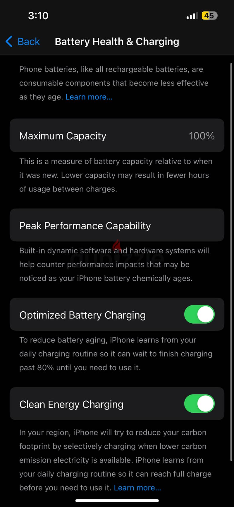 iPhone 13 battery health 100% original 6