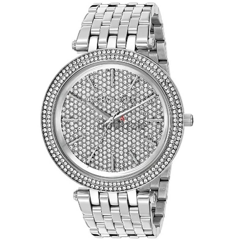 ORIGINAL Michael Kors Darci Silver Crystal Dial Women's Watch 4