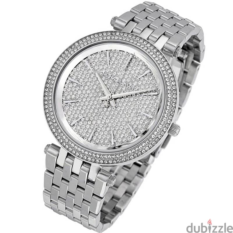 ORIGINAL Michael Kors Darci Silver Crystal Dial Women's Watch 7