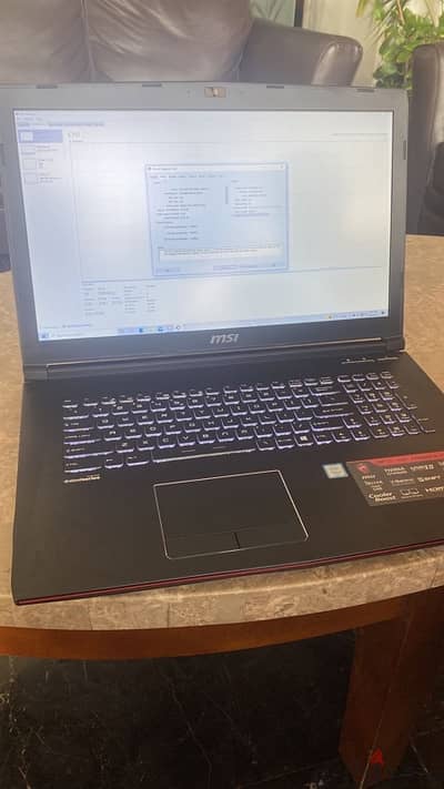 MSI G72 Leonardo PRO Gaming Laptop, Intel i7, 16GB RAM, 10GB Graphics,