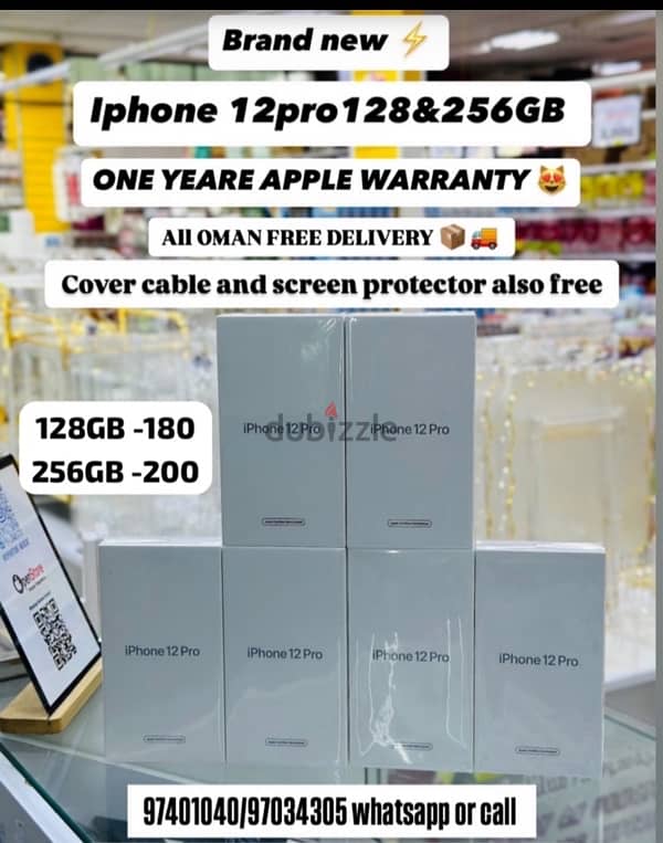 Iphone 12 pro -128 gb & 256 BRAND NEW 1Year warranty - Nice phones 0