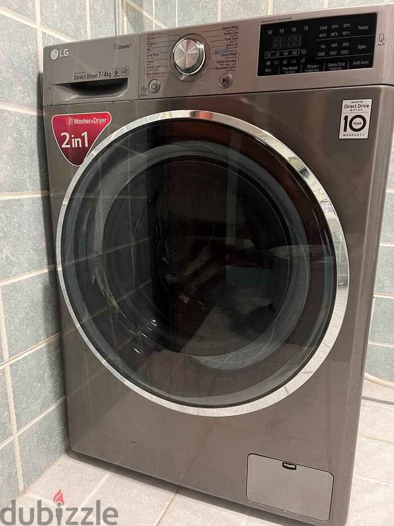 well maintained LG washing machine cum dryer 2