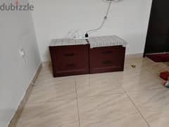 bed + dressing table + 2 side table for sale 0