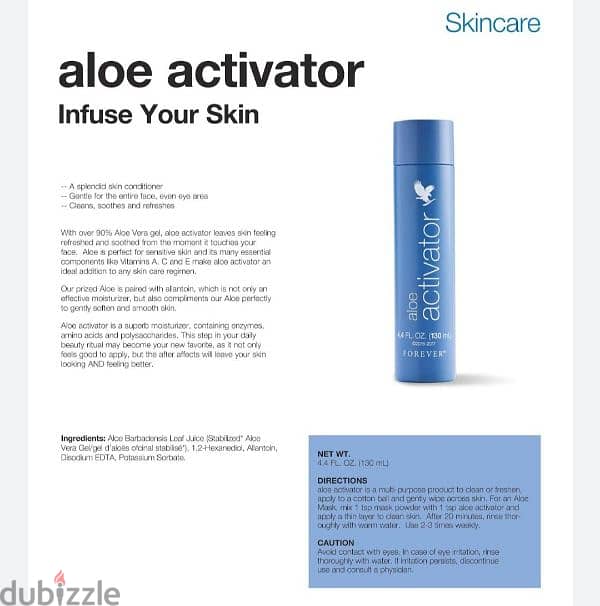 forever aloe activator 1