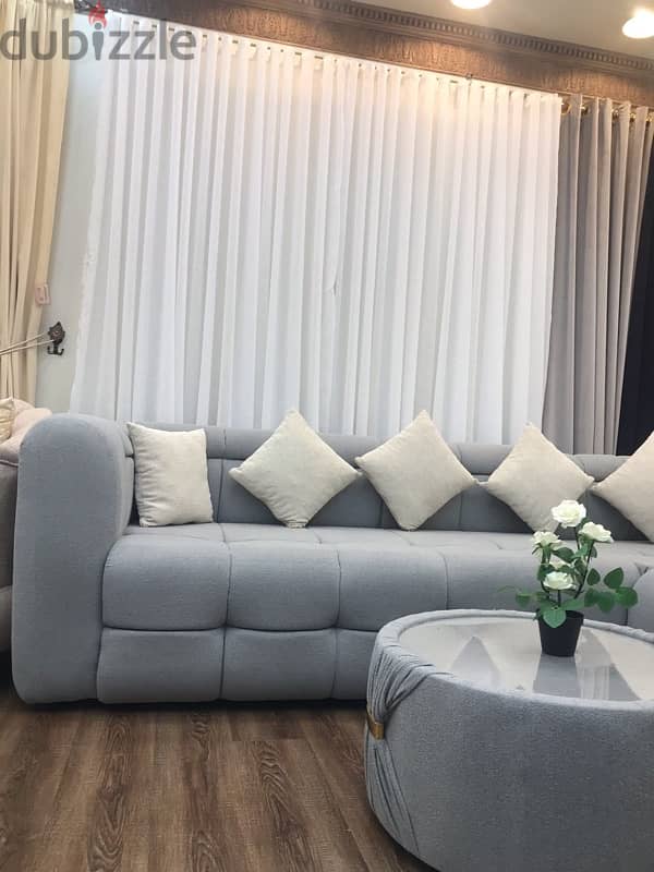 brand new model l shape sofa ready made 1