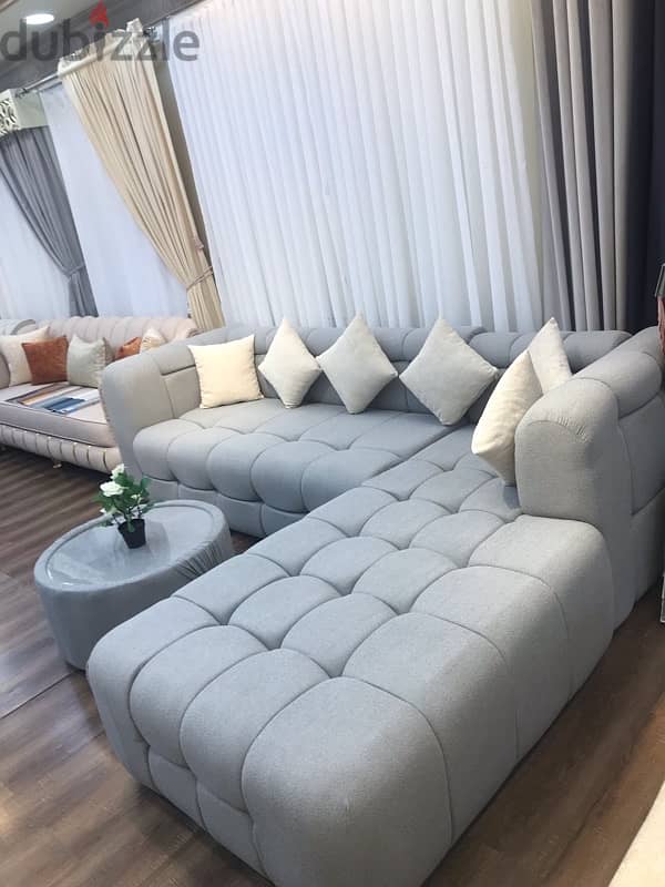 brand new model l shape sofa ready made 4