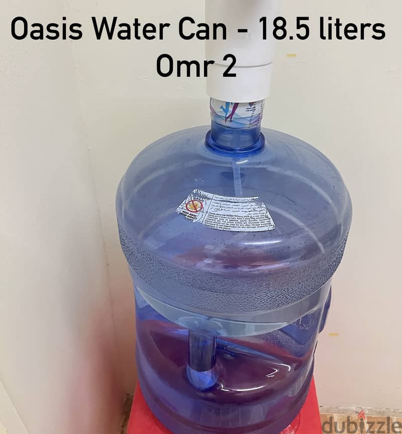 Oasis Water Can - 18.5 liters 2 Nos Price: Omr 2 (per can) 0