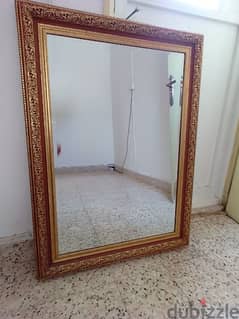 Large Mirror with Golden Frame 0