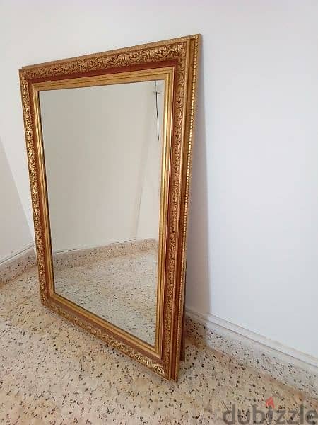 Large Mirror with Golden Frame 1